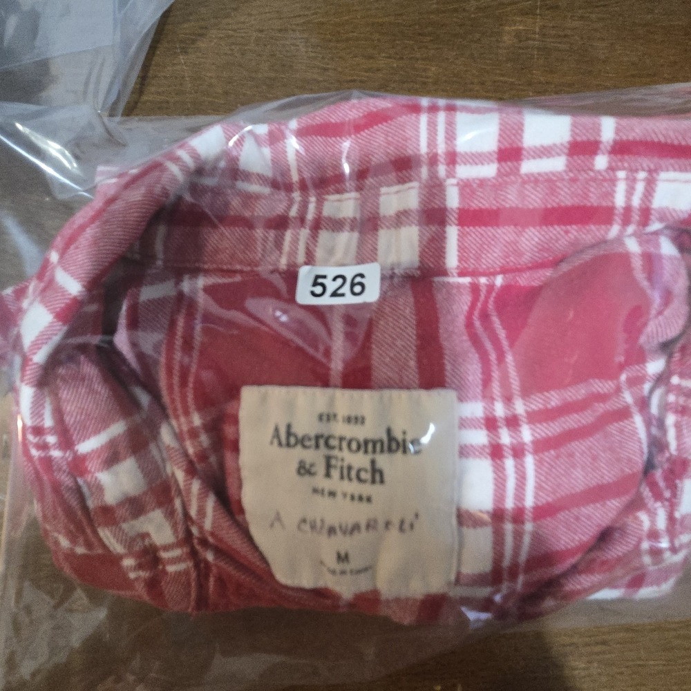Abercrombie & Fitch A&F M Long Sleeve Button Down Shirt Plaid Check - Picture 9 of 9